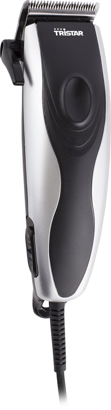 Tristar TR-2561 - Tondeuse Mannen - Regelbare lengtes (0,3-12mm) - 4 opzetkammen - Zwart/Zilver