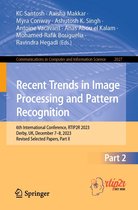 Communications in Computer and Information Science 2027 - Recent Trends in Image Processing and Pattern Recognition