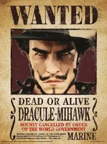 One Piece Live Action Mihawk Wanted Art Print 30x40cm | Poster