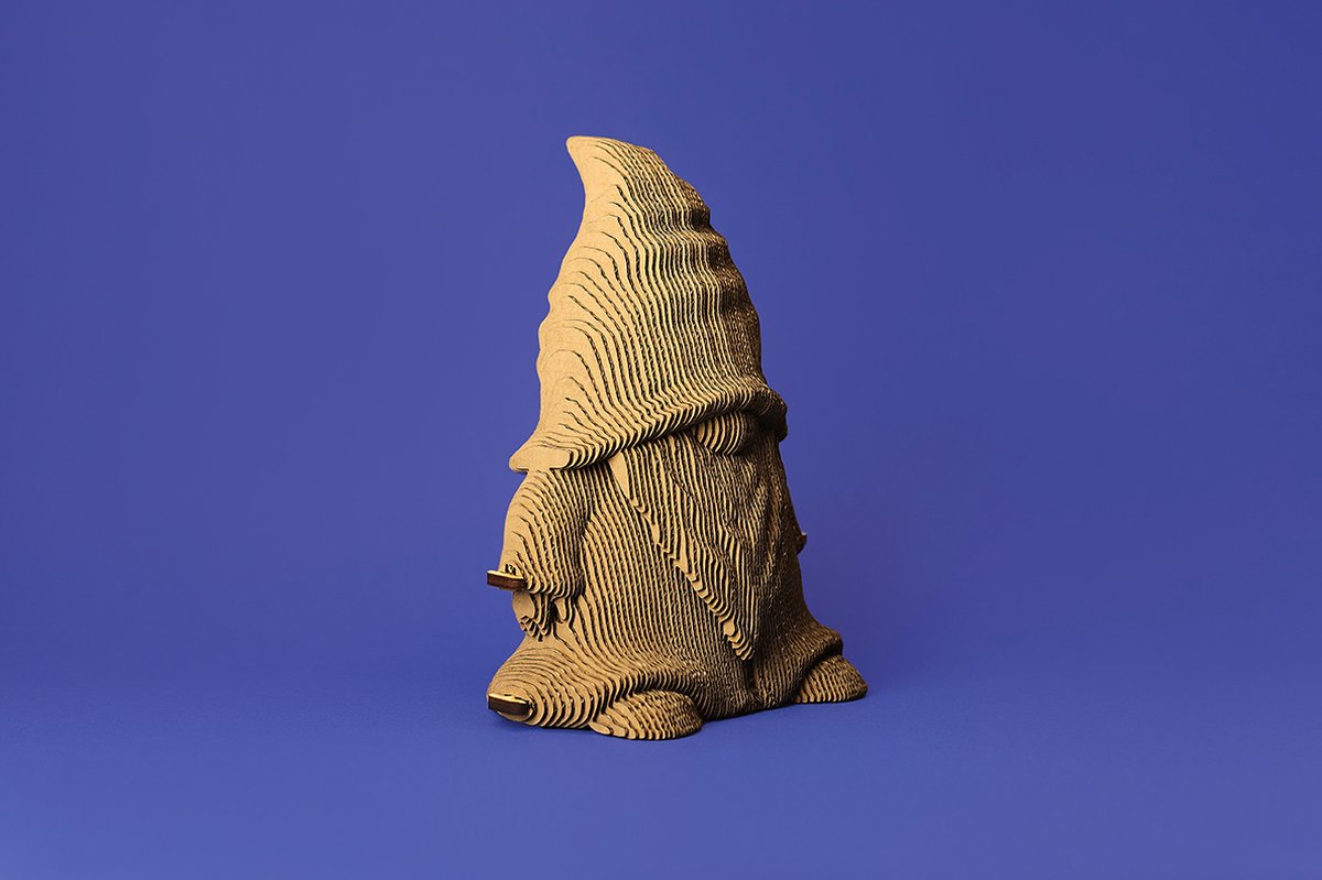 CARTONIC Gnome- 3D Puzzel-Speelgoed- Puzzel-DIY- Creatief- Karton- Kinderen en volwassen- 3D- puzzel- Kabouter