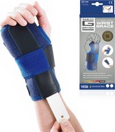 Neo G Polsbrace - Voor Artritis, Carpaal Tunnel Syndroom, Gewrichtspijn en Verstuikingen - Polsbandage met Verstelbare Spalken - Linkerhand