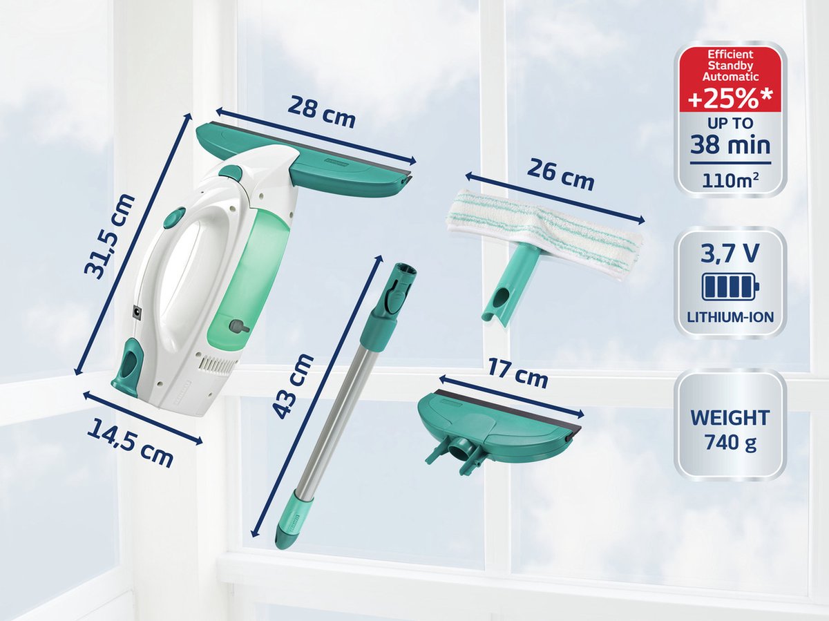 Leifheit Dry & Clean Ruitenreiniger thumbnail 3