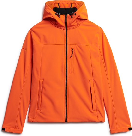 Superdry HOODED SOFT SHELL TREKKER JKT Heren Jas - Oranje - Maat M