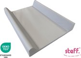 Steff - aankleedkussen - met opstaande randen 70x50 cm - grijs - kwaliteitslabel OEKO-TEX standard 100