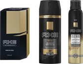 Set AXE Gold - Après Rasage + Déo Spray + Mousse de Shower