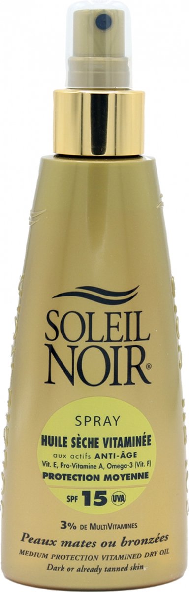 Soleil Noir Gevitamineerde Droge Olie SPF15 Spray 150 ml