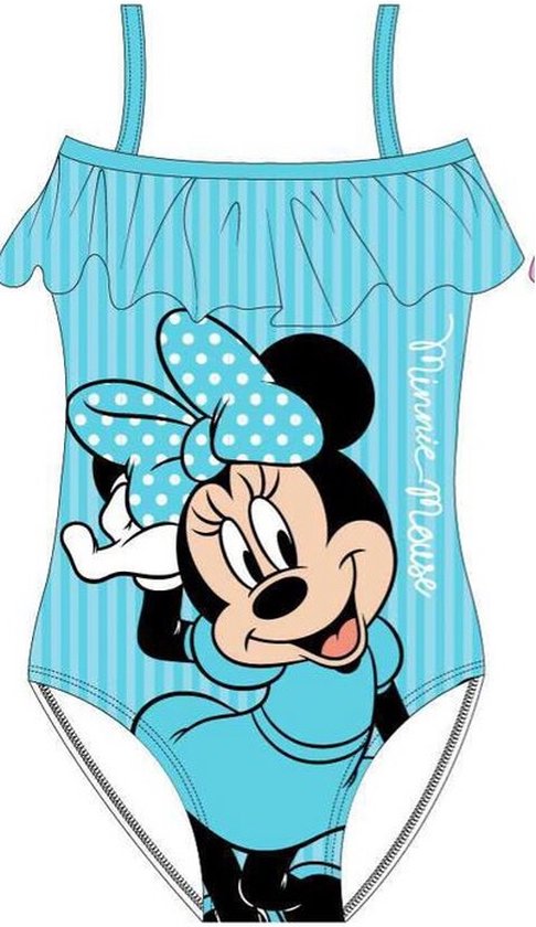 Minnie Mouse blauw gestreept badpak - Disney zwempak