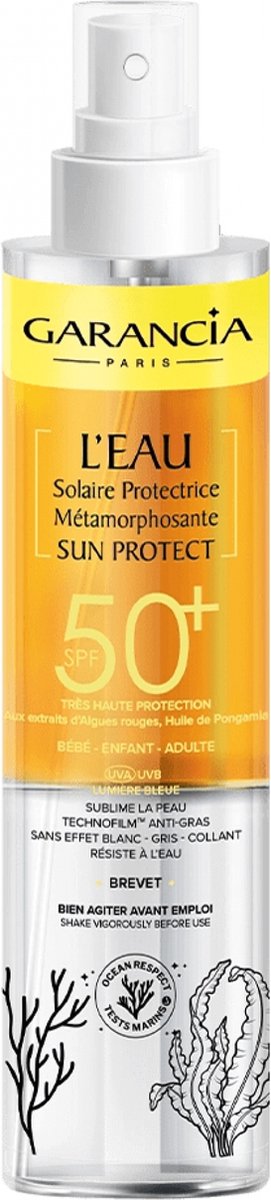 Garancia L'Eau Solaire Protectrice Métamorphosante Sun Protect SPF50+ 150 ml