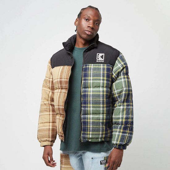 Karl Kani KK Og Flannel Block Puffer Jacket multicolore - Taille L