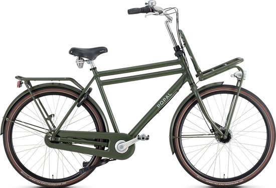 Popal Daily Dutch Prestige N7 - Vélo de transport - Vélo de ville Homme - 50 centimètres - Army Green
