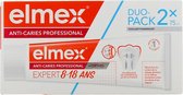 Elmex Dentifrice Anti-Caries Professionnel Expert 8-18 ans Set de 2 x 75 ml