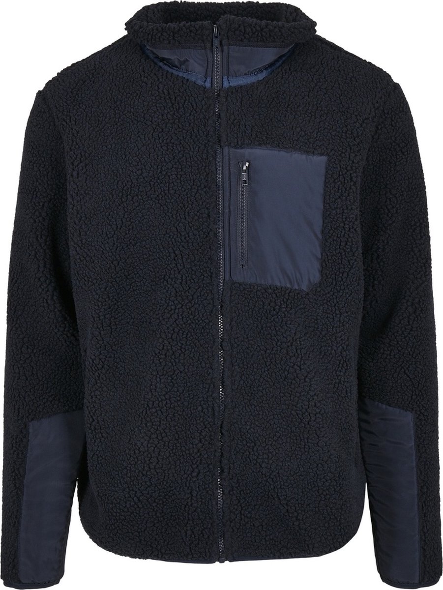 Urban Classics Boys Sherpa Kinder Jacket Kids 110 Blauw