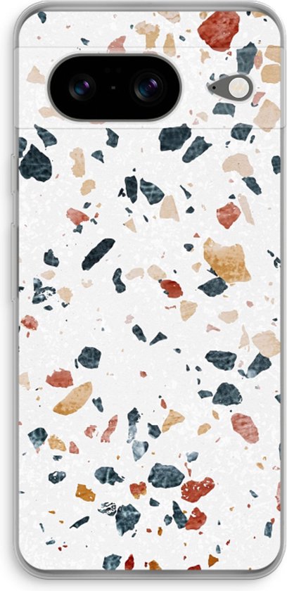 Case Company® - Coque Google Pixel 8 - Terrazzo N°4 - Coque de téléphone souple - Protection sur tous les côtés et bord de l'écran