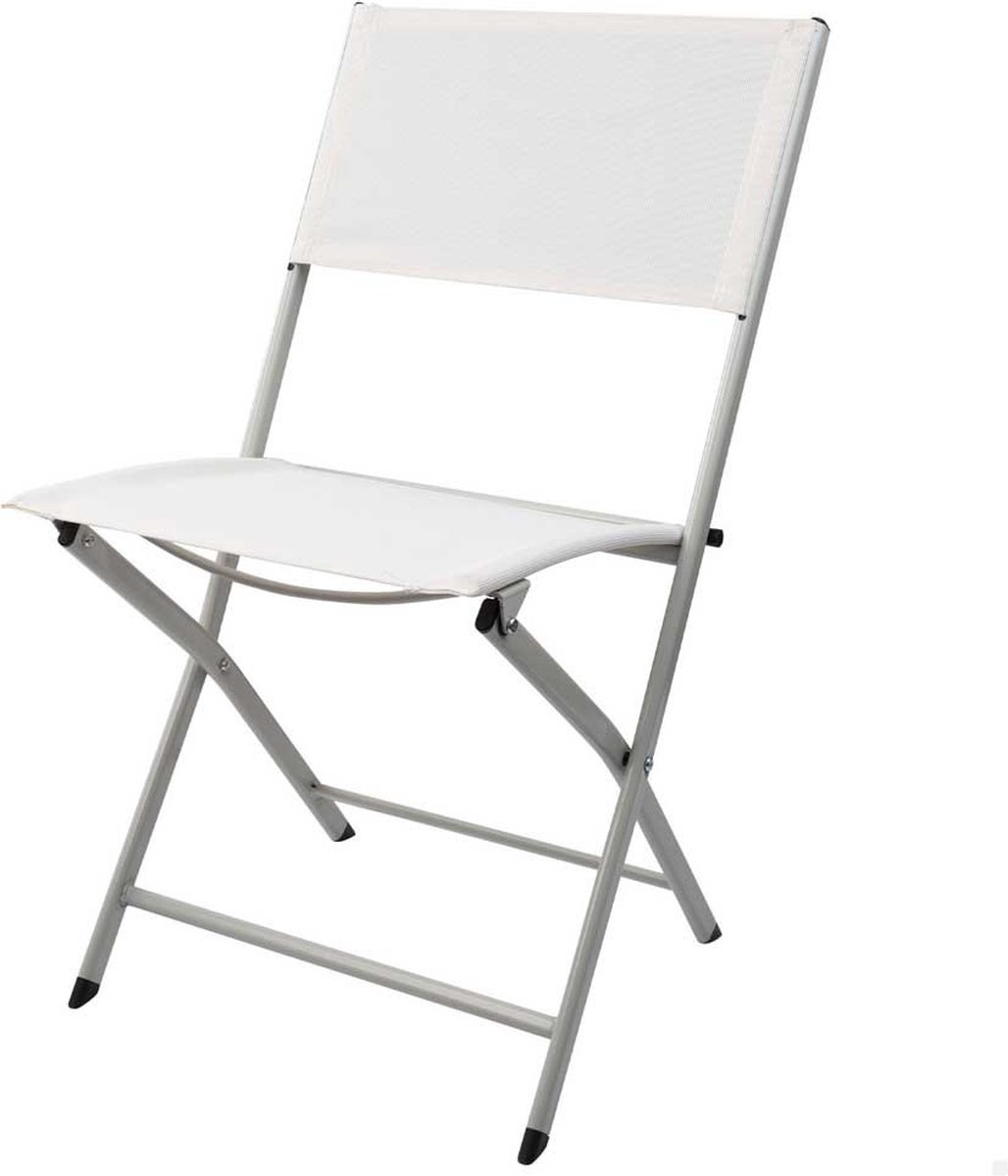 Aktive Opvouwbare Tuinstoel Zilver 46 x 55 x 81 cm