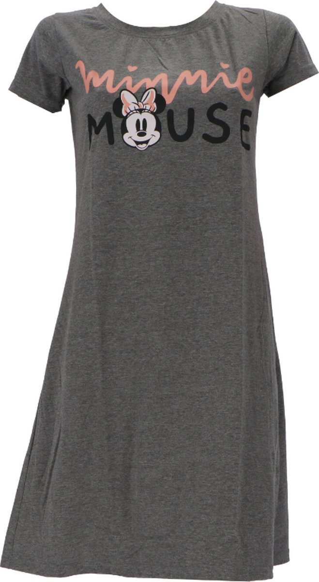 Disney's Minnie Mouse dames nachthemd, grijs/roze, maat M (S)