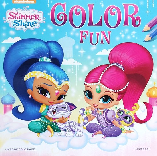 Nickelodeon Kleurboek Shimmer And Shine Color Fun 22 Cm