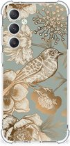 Case geschikt voor Geschikt voor Samsung Galaxy S23 FE Vintage Bird Flowers