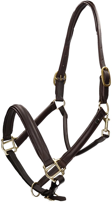 Horka Halster Leer Bruin-goud - paard Horka Halster Leer Bruin-goud - paard
