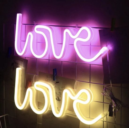 Neon Lamp | LOVE | Wit| Meerdere kleuren verkrijgbaar