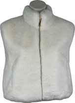 Luxe Dames Faux Fur Bontjas – Warm en Zacht - Beschikbaar in 4 stijlvolle kleuren met zijzakken - One Size - Wit