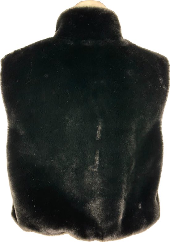 Luxe Dames Faux Fur Bontjas – Warm en Zacht - Beschikbaar in 4 stijlvolle kleuren met zijzakken - One Size - Zwart - Merkloos