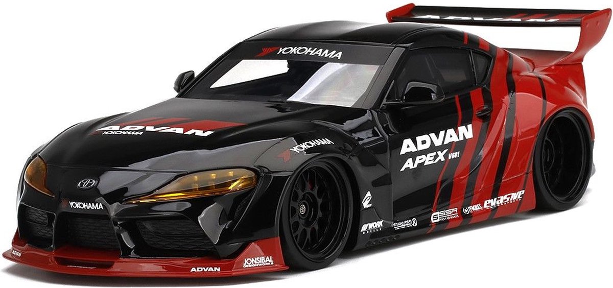 Het 1:18 Diecast Model van de Pandem Toyota Gr Supra V1.0 Advan Sema van 2019. De fabrikant van het schaalmodel is Truescale Miniatures.Dit model is alleen online beschikbaar