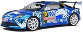 Het 1:18 Diecast-model van de Renault Alpine A110 #20 van de Rally Du Var van 2021. De rijders waren F. Delecour en JR Guigonnet. De fabrikant van het schaalmodel is Solido. Dit model is alleen online verkrijgbaar