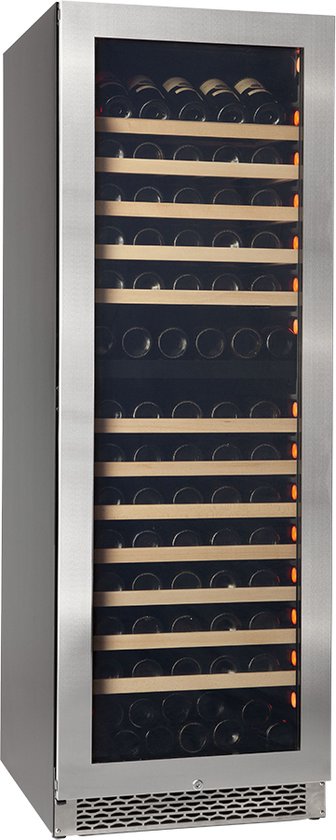 Pevino NG180 - Wijnkoelkast 2 zones - 150 Flessen - Stainless steel front