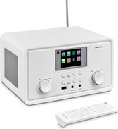 Medion Internet Radio (P85027) - Bluetooth Speaker - Internet Radio met Wifi en DAB+ - FM radio - Spotify Connect - USB - AUX - Wekkerradio - Slaaptimer - Wit