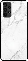 Smartphonica Phone Case pour Samsung Galaxy A13 4G avec imprimé marbre - Coque arrière en TPU design marbre - Wit / Back Cover adapté pour Samsung Galaxy A13 4G