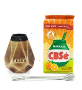 Yerba Mate startersset - 500 gram Yerba Mate - Mate cup - Bombilla