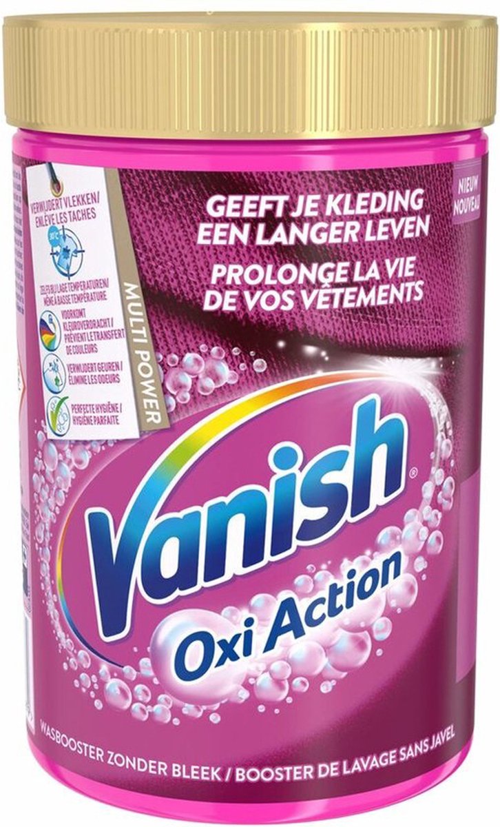 Goedkoopste Vanish Oxi Action Wasbooster Poeder - gekleurde en witte was - 710g