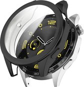 Strap-it TPU bescherm hoesje - geschikt voor Huawei Watch GT 4 (46mm) - schokabsorberende case voor Watch GT 4 - 46mm (zwart)