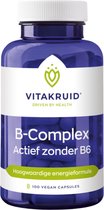 VitaKruid - B-complex Actief zonder B6 - 90 vcaps