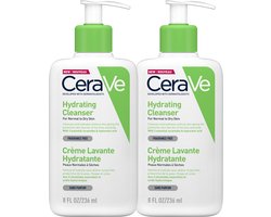 2x CeraVe Hydraterende Reinigingscrème - voor een normale tot droge huid - 236ml