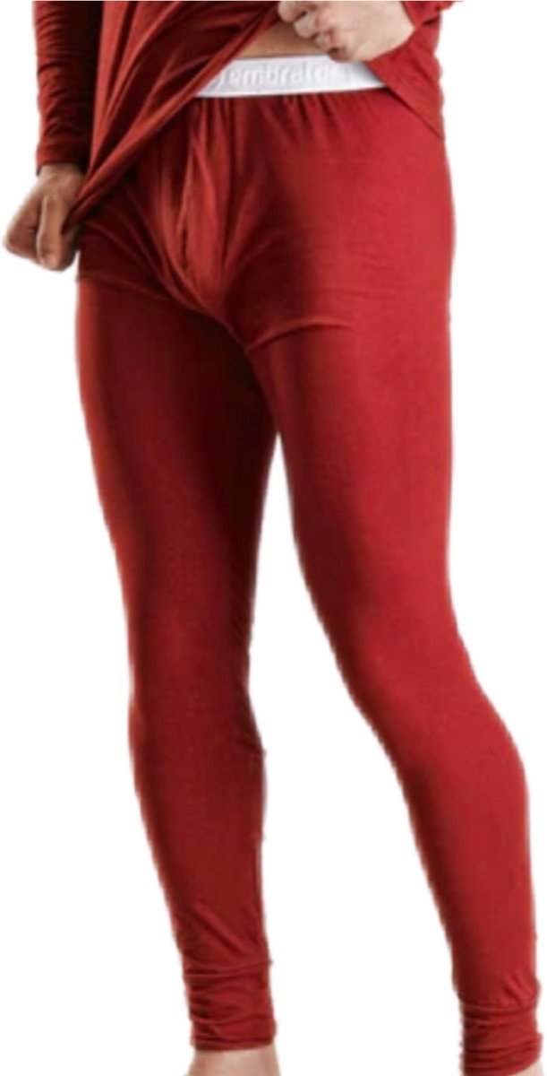 Embrator mannen Boxershort Thermo lang rood maat L