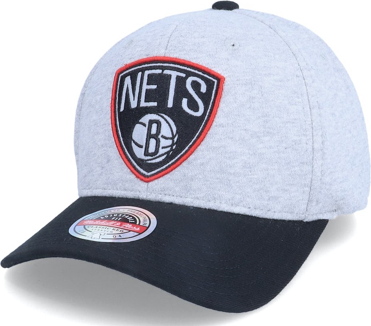Mitchell & Ness Brooklyn Nets 186 Redline Grey/Black Adjustable - Mitchell & Ness