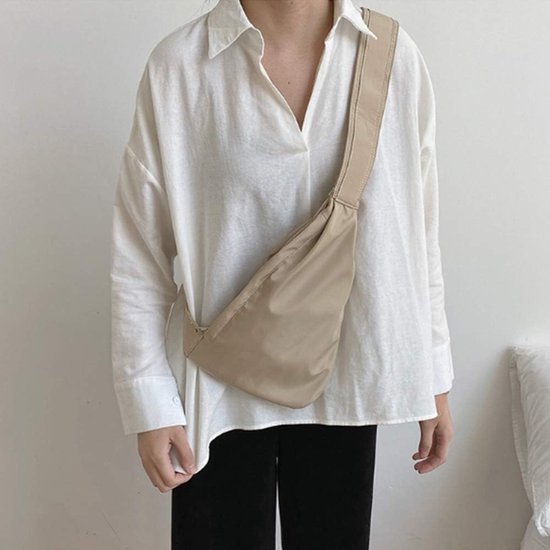 VASCHY Borstzak, Lichtgewicht Sling Tassen Borst Sling Tas Mode Multifunctionele voor Dames en Heren Crossbody met Verstelbare Schouderriem voor Sport Gebruik Toevallige Reizen Wandelen Zwart