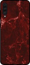 Smartphonica Phone case pour Samsung Galaxy A50s avec imprimé marbre - Coque arrière en TPU design marbre - Rouge / Back Cover adapté pour Samsung Galaxy A50s