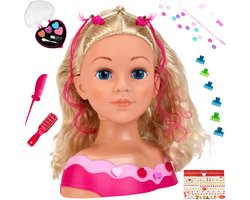 Klein Toys Princess Carolie make-up- en kappershoofd 'Emma' - incl