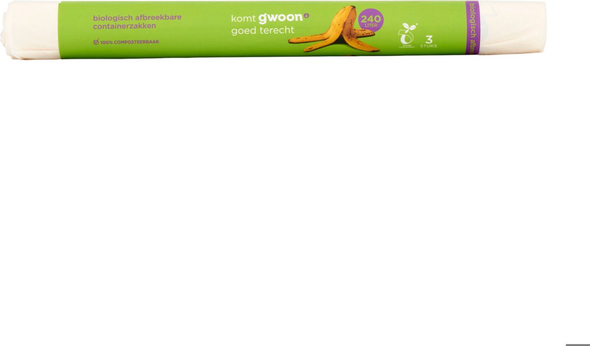 Goedkoopste G'woon - Biologische containerzakken - pak 10x 3 stuks 240 liter - Voordeelverpakking
