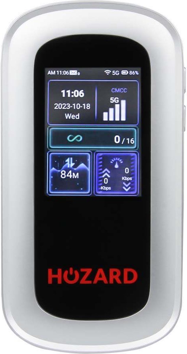 Hozard® 5G MiFi Router Draadloze Mobile WiFi 6 Router 1200Mbps