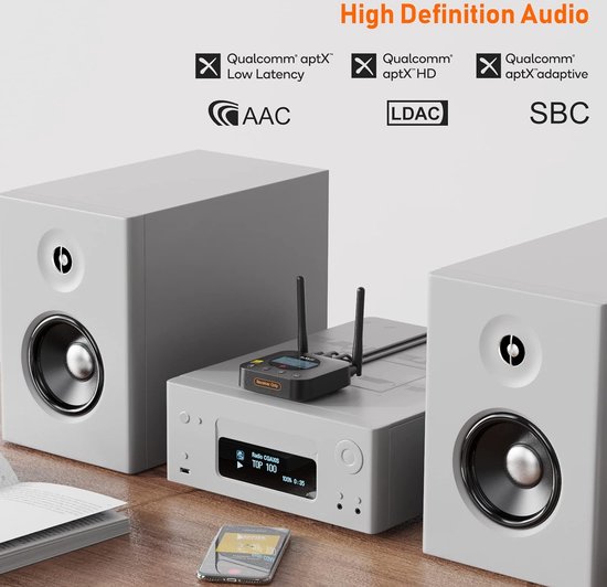 1Mii B06Pro+ Bluetooth 5.1 Audio-adapter met HiFi LDAC & aptX HD — afbeelding 3