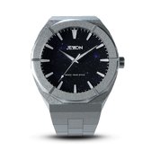 Zilver Heren Horloge - Jexxon® - Klassiek Ontwerp - Unieke Wijzerplaat - Limited Edition