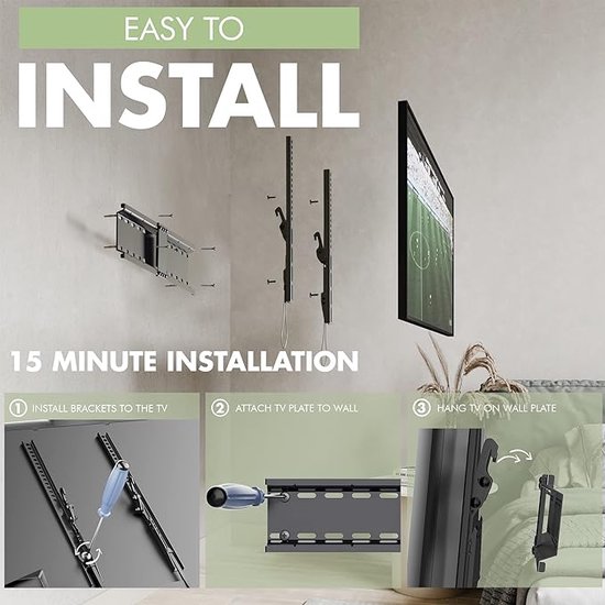 unho TV Wandhalterung Schwenkbar Neigbar Drehbar max.VESA 700x400mm für