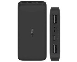 Redmi Powerbank 20000mAh – 18W Snelladen – Dual USB-A – Zwart