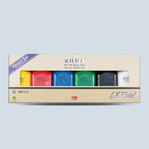 Artdeco primaire kleuren (hoofdkleuren) | Set van 6-75 ml | Klassieke acrylverf | Hoge dekking | Voor beginners en professionals | Duurzaam en veelzijdig
