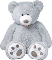 Mega grote reuze teddy knuffel beer 150 cm grijs