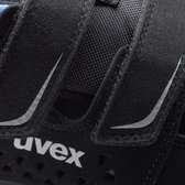 Uvex 2 Xenova® Sandales pour femmes S1 95538 Noir, Bleu (95538)-48 (Weite 11)