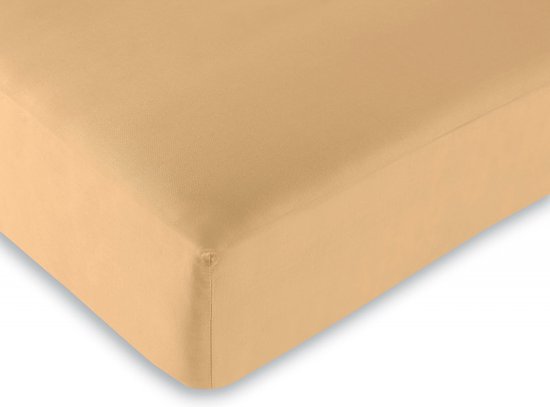 Hoeslaken Taupe 90 x 190 cm / 100% katoen / 57 thread count